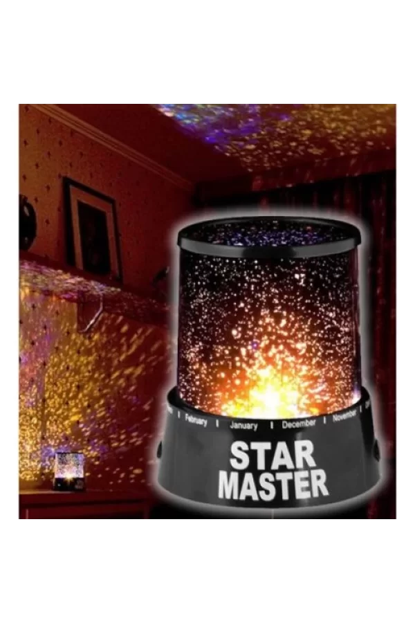 Duvara Işık Yıldız Yansıtan Star Master Gece Lambası