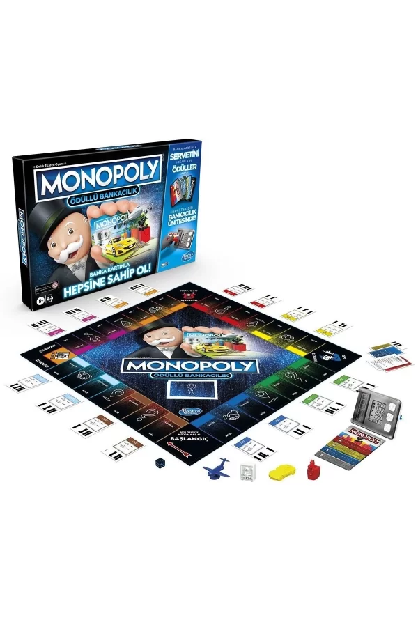 E8978 Hasbro Gaming - Monopoly Ödüllü Bankacılık +8 Yaş
