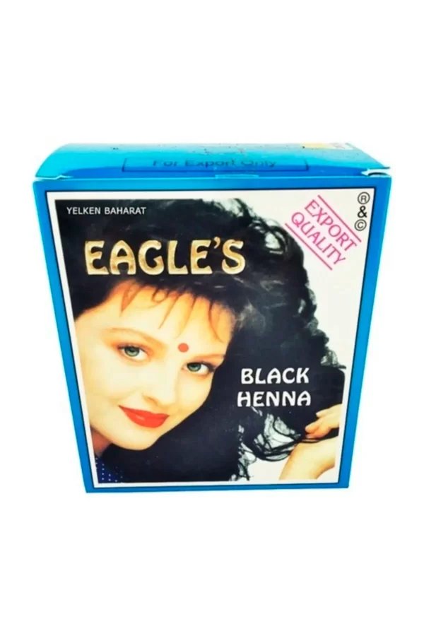 Eagles Orijinal Hint Kınası Saç Boyası Siyah - Black Henna