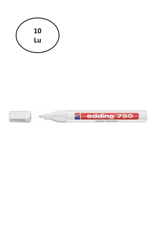 Edding Boya Dekor Markörü Beyaz E-750 10lu