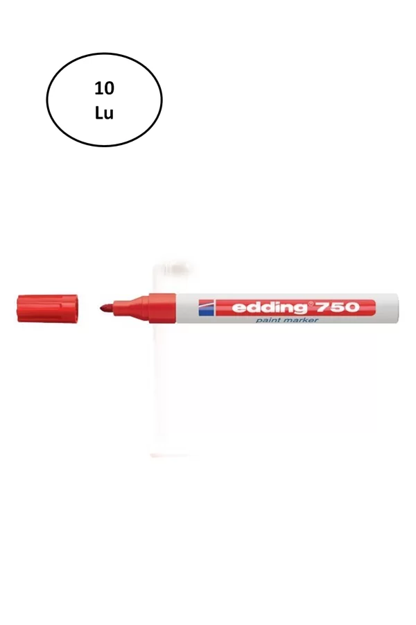 Edding Boya Dekor Markörü Kırmızı E-750 10lu