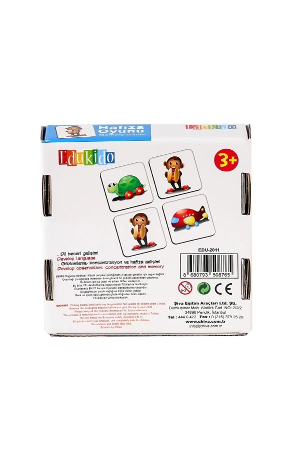 Edu-2011 Hafıza Oyunu Oyuncak Toys