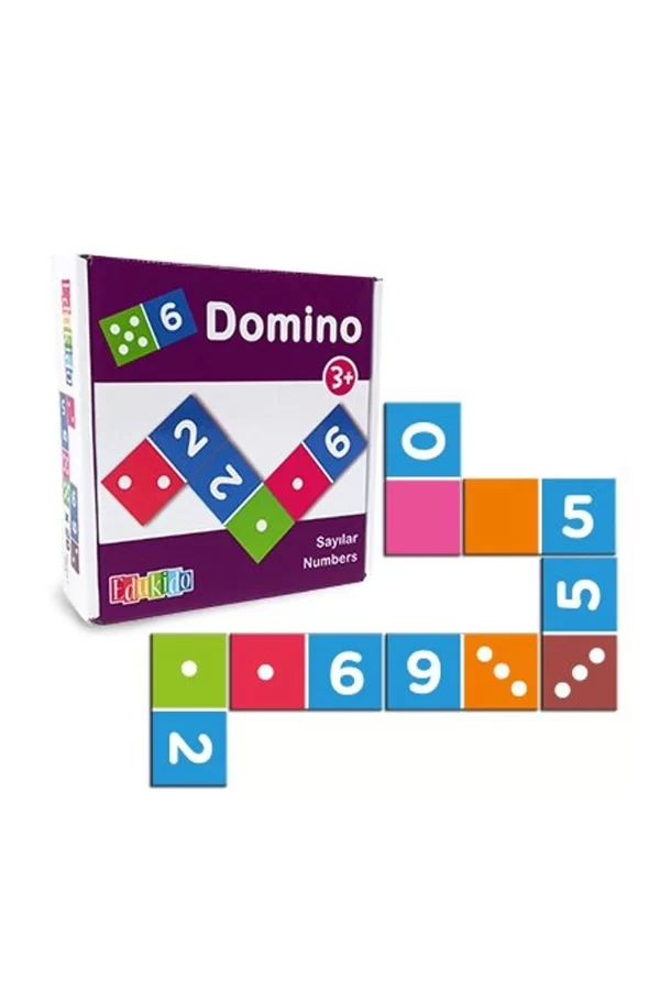 Edu-3012 Ahşap Sayılar Domino -chiva