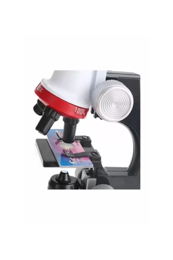 Eğitici Mikroskop Kiti Zoom Led Işıklı 100x 400x 1200x St1200x