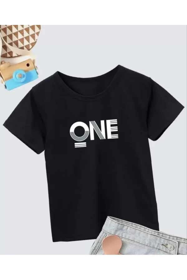 Luz&Pos Erkek Çocuk Baskılı T-shirt - Siyah