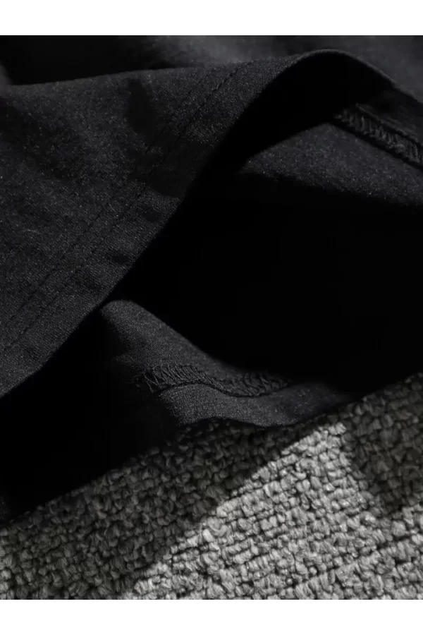 Erkek Dağ Grafikli Tişört, Yaz Için Büyük Beden Rahat T-shirt - Siyah