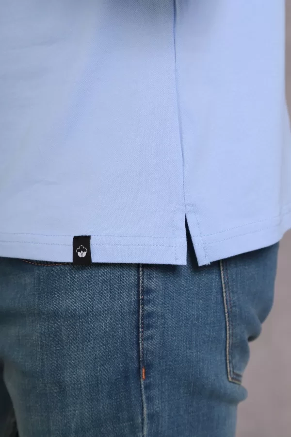 Erkek Slim Fit Pamuklu Yumuşak Doku Nefes Alan Kumaş Yakalı Tişört