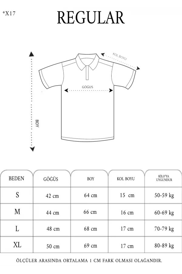 Luz&Pos Erkek Yakalı Slim Fit Pike Çizgili T-shirt - Lacivert