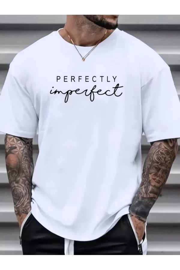 Erkekler Için PERFECTLY Günlük Tişört - Beyaz