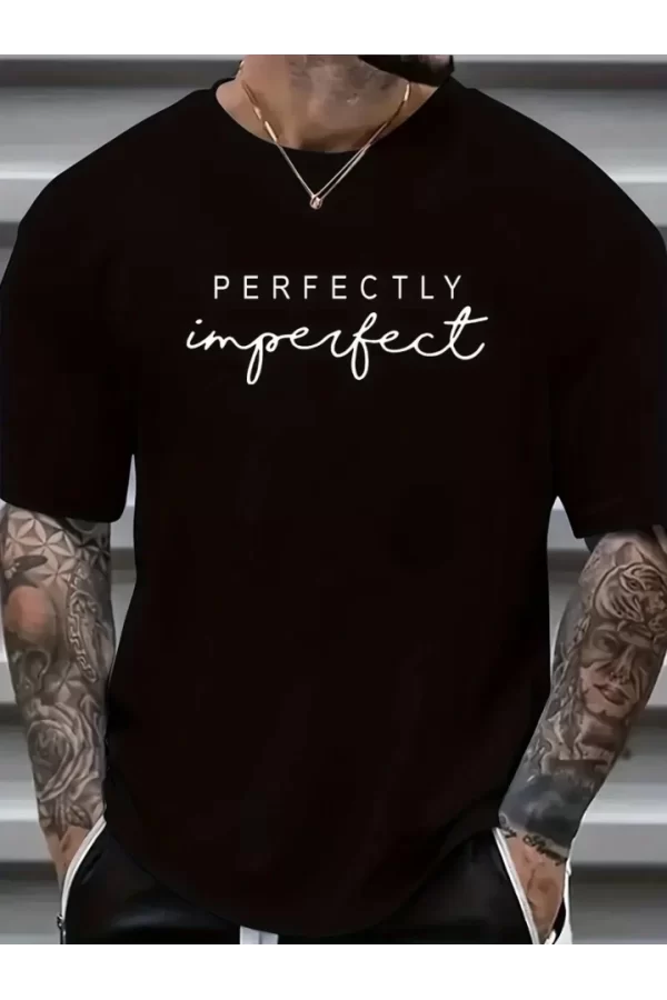 Erkekler Için PERFECTLY Günlük Tişört  - Siyah