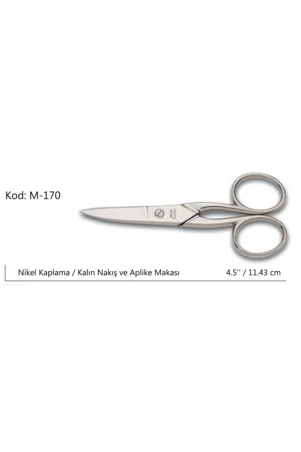 Europe Kalın Nakış Makası Süper Kalite No:4.5 11,43 Cm