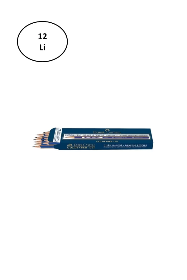 Faber Castell GoldFaber 1221 Dereceli Kurşun Kalem 5H 12li