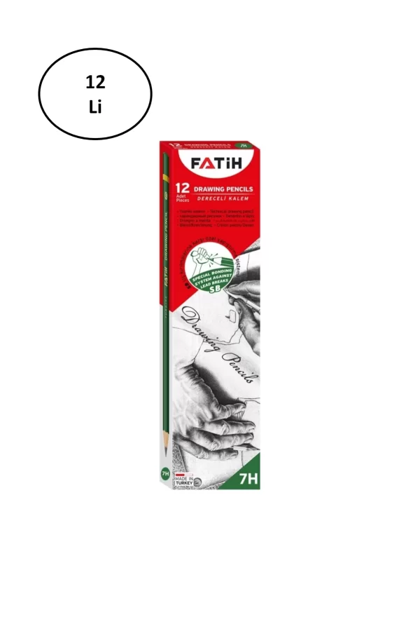 Fatih Dereceli Kalem 7H 12li