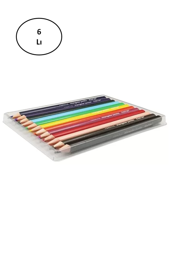 Fatih Jumbo Üçgen Triangular Kuruboya Kalemi 12 Renk 6lı