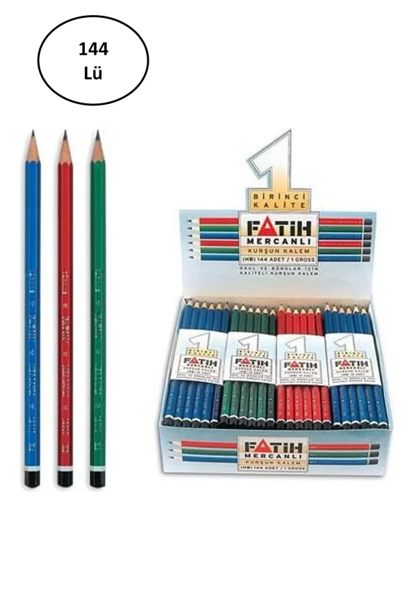 Fatih Kurşun Kalem Mercanlı 144lü