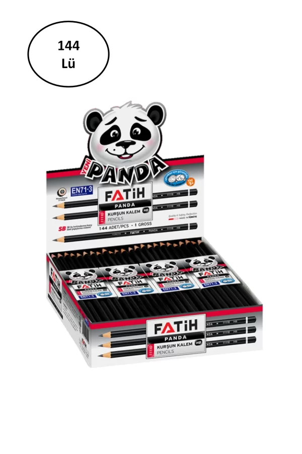 Fatih Kurşun Kalem Panda Yuvarlak 144lü