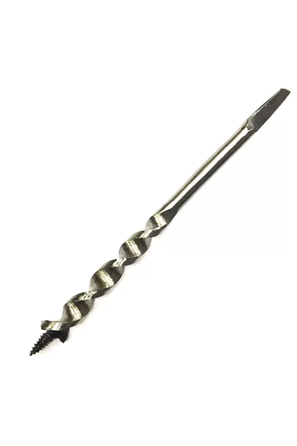 Fenerli Ahşap Burgu El, Matkap Ucu - Dört Köşe 22 Mm