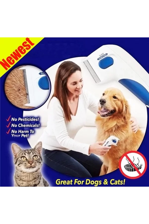 Flea Doctor Kedi Ve Köpekler İçin Pilli Pire Tarağı