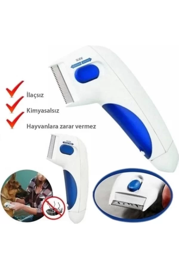 Flea Doctor Kedi Ve Köpekler İçin Pilli Pire Tarağı
