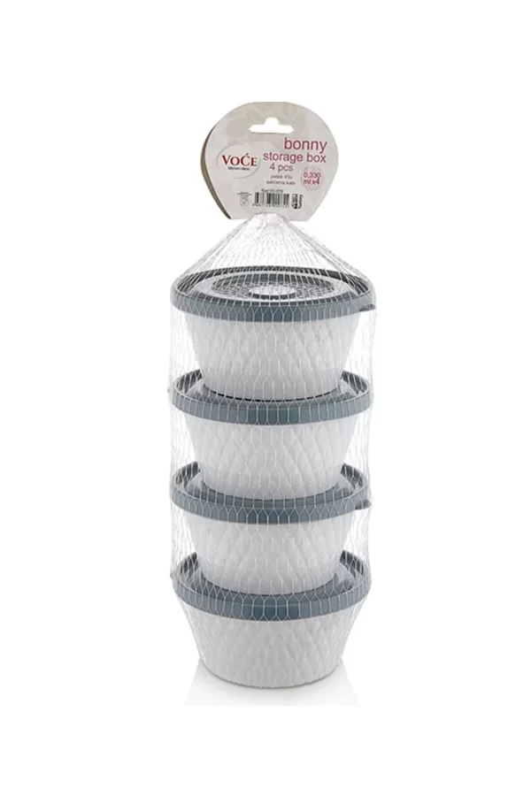 Fom Home Voce Plastik Petek 4lü Saklama Kabı