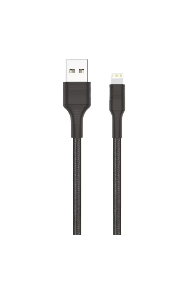 Force Cb431l Hasır Örgü Ve Ekstra Güçlendirilmiş Silikon Başlıklı Lightning Usb Hızlı Şarj Ve Data Kablo