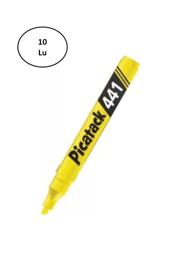 Force Picatack 441 Fosforlu Kalem Sarı 10lu