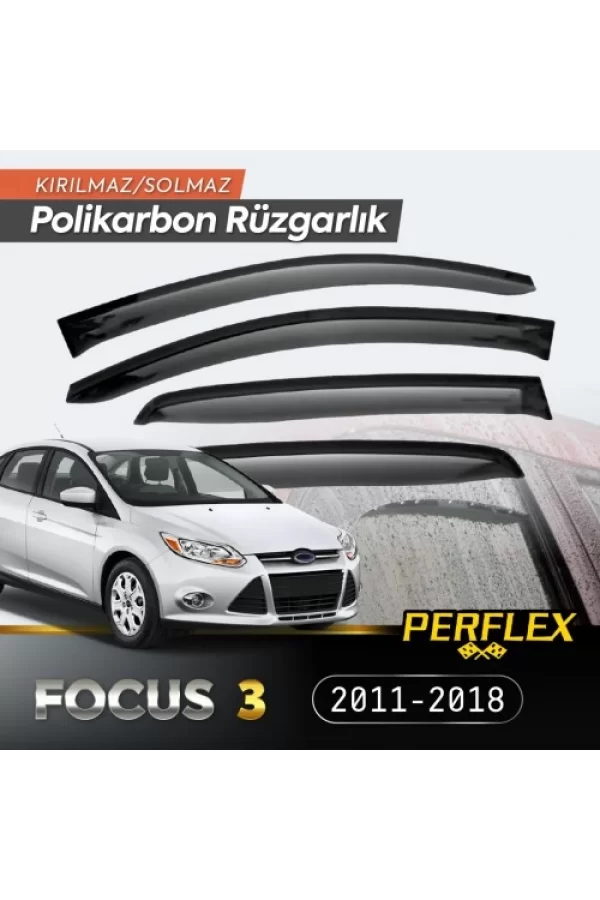 Ford Focus 3 2011-2018  (6 Parça) Cam Rüzgarlığı V2 Mugen