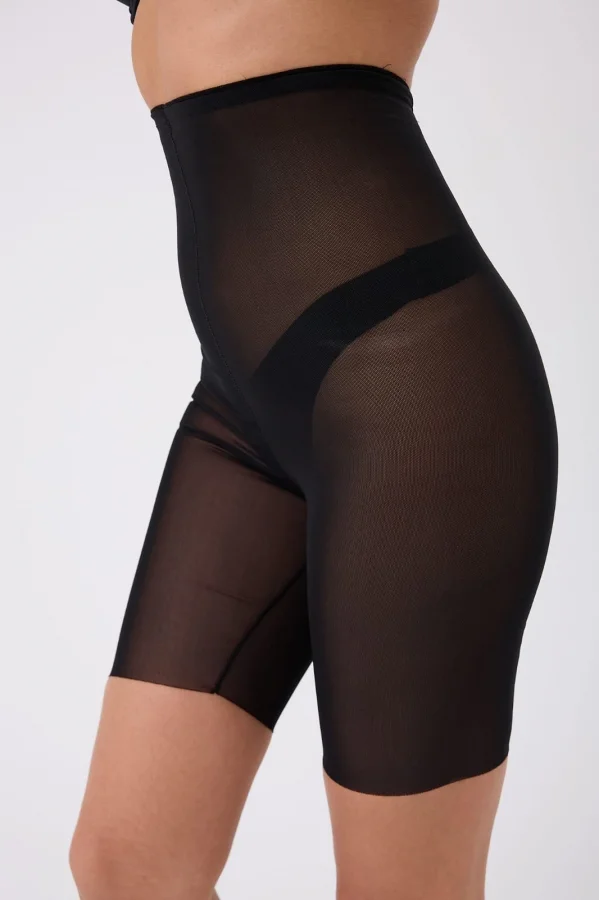 Freshness 0007 Lazer Kesim Tül Yüksek Bel Şort Korse