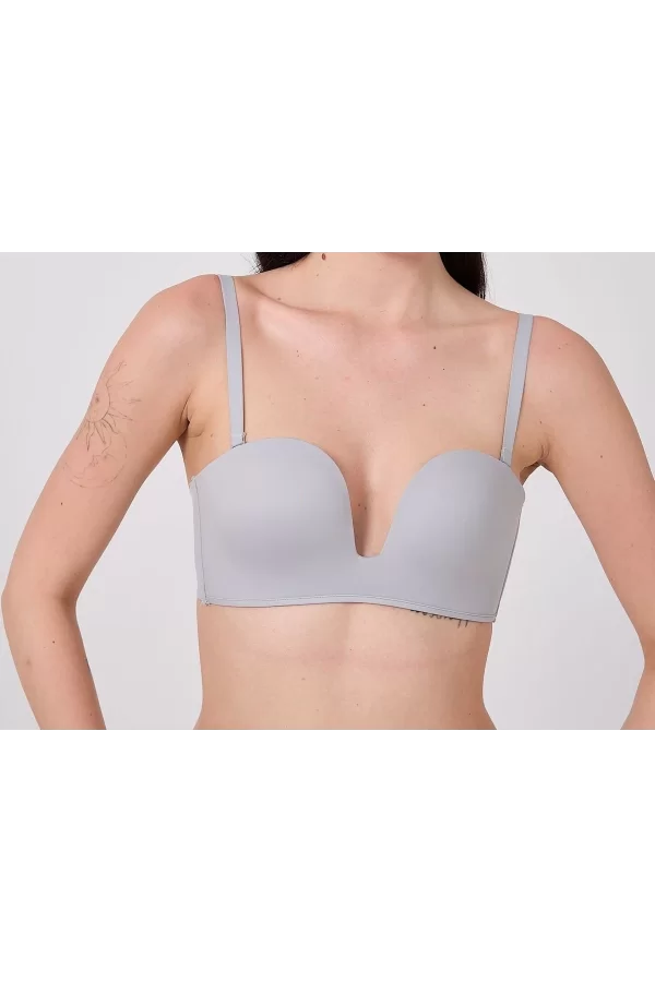 Freshness MSF05 Destekli V Dekolte Lazer Kesim Sütyen
