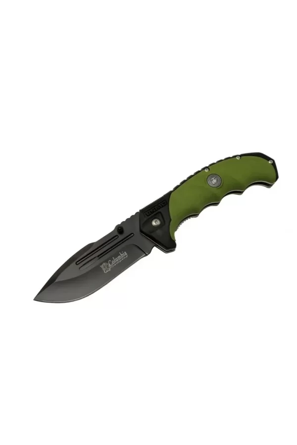 Fst4008-b Oluklu Siyah Kamp Çakı 22 Cm - Otomatik
