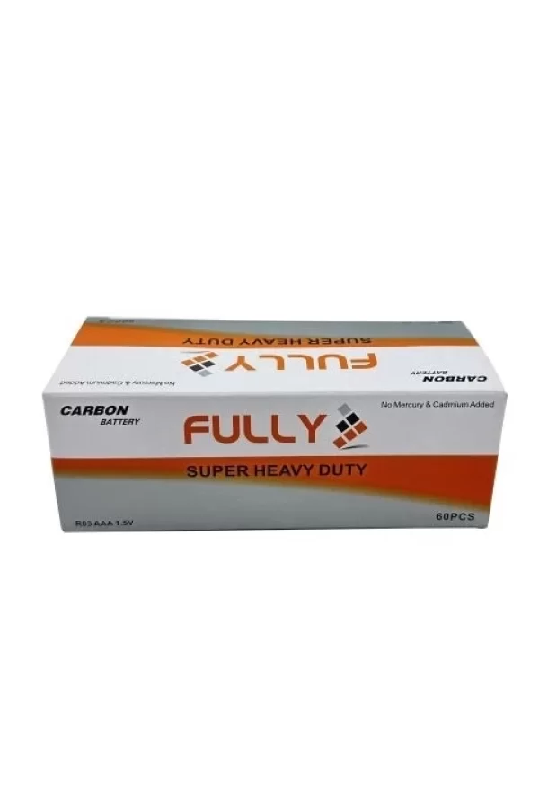 Fully Aaa Süper Heavy Duty İnce Kumanda Pil 60 Adet