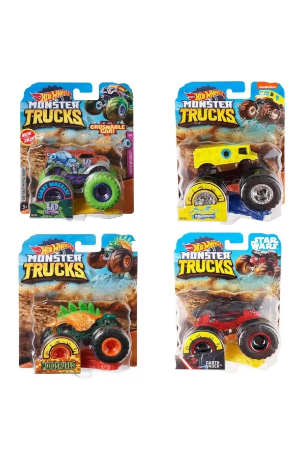 Fyj44 Hot Wheels, Monster Trucks 1:64 Arabalar