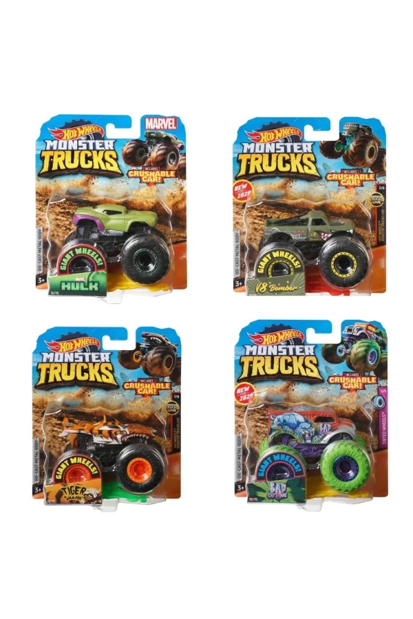 Fyj44 Hot Wheels, Monster Trucks 1:64 Arabalar