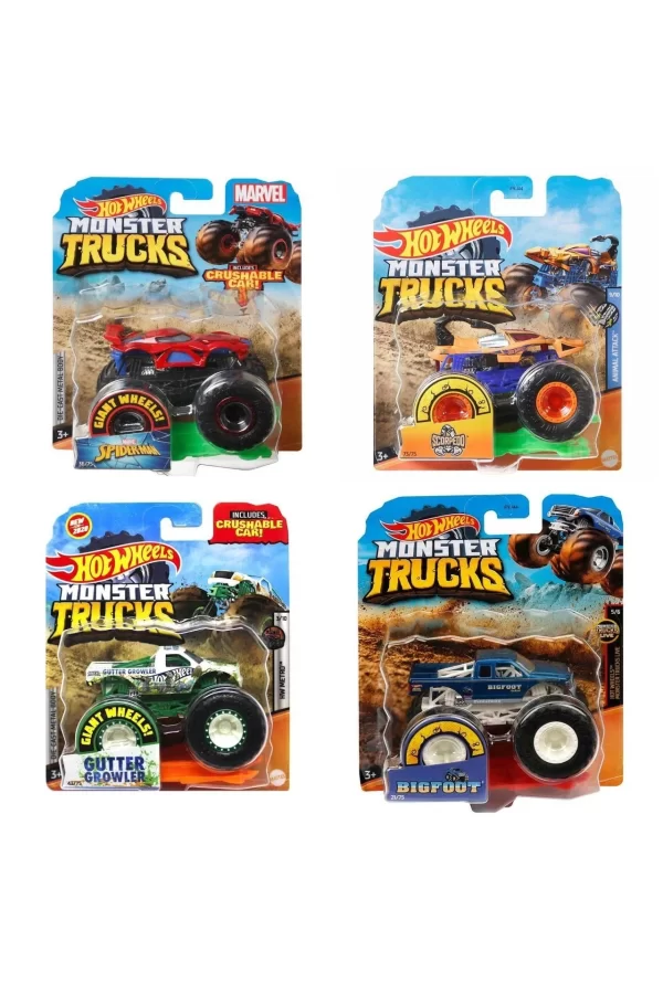 Fyj44 Hot Wheels, Monster Trucks 1:64 Arabalar