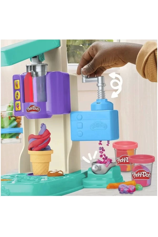 G0028 Play-doh Gökkuşağı Dondurma Makinesi Oyun Seti+3 Yaş