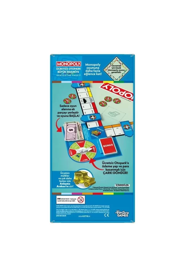 G0718 Monopoly Ücretsiz Otopark İkramiyesi - Genişletme Paketi