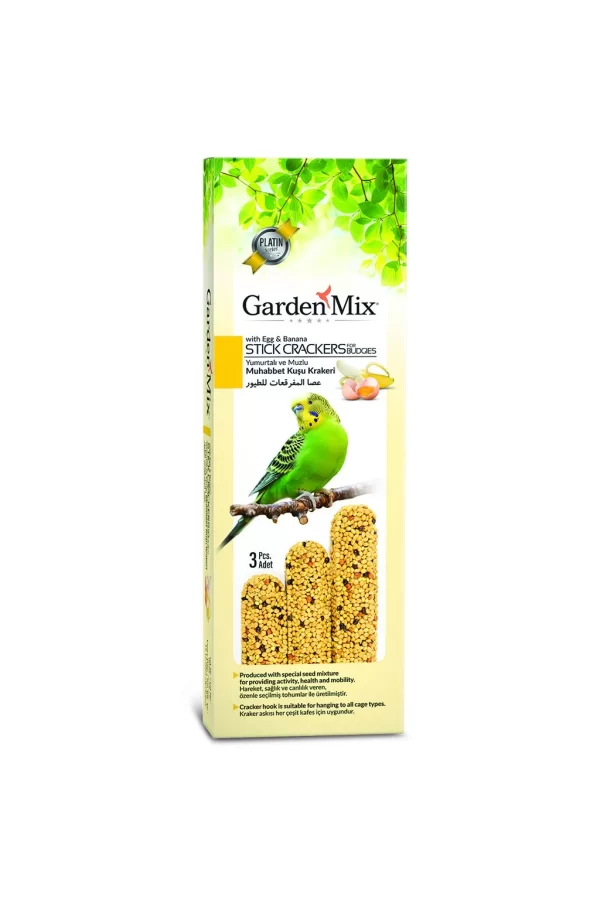 Garden Mix Platin Muzlu Kuş Krakerleri 3 lü Muzlu