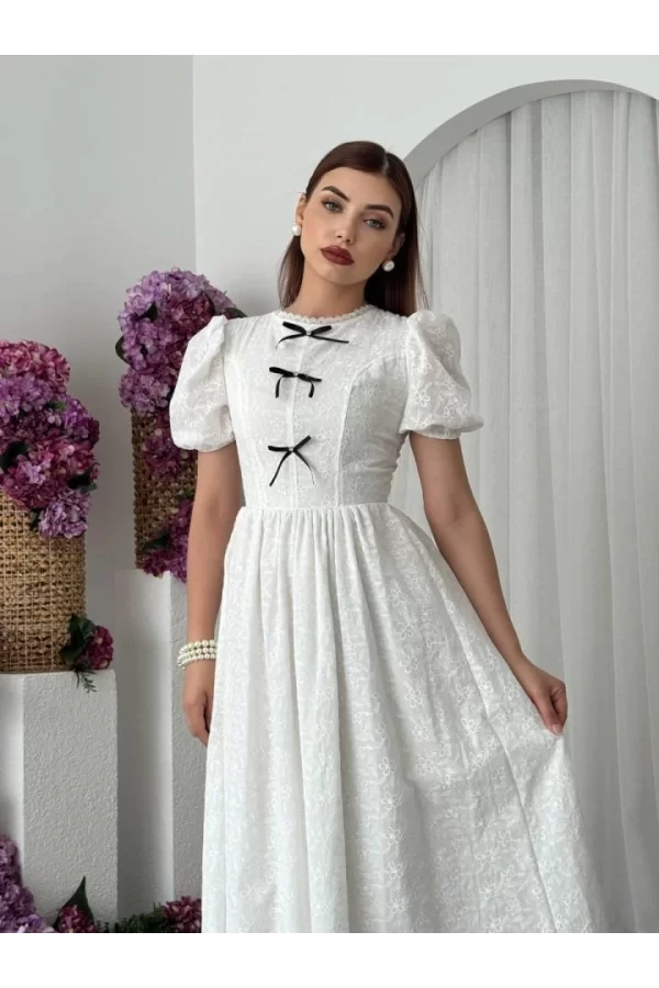 Gera Fiyonk Detaylı Elbise