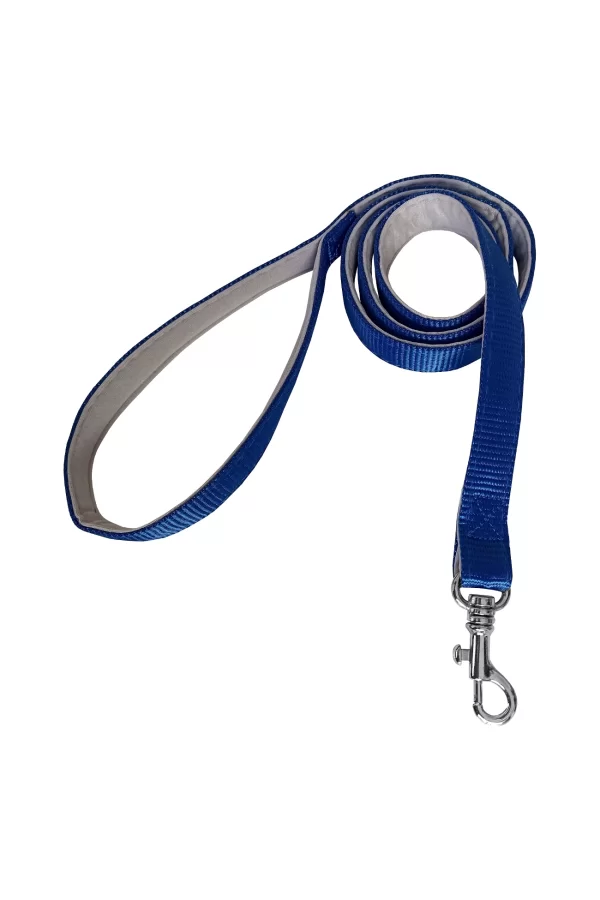 Gezdirme Kayışlı Dokuma Köpek Göğüs Tasma Seti 32*47-110 cm Mavi