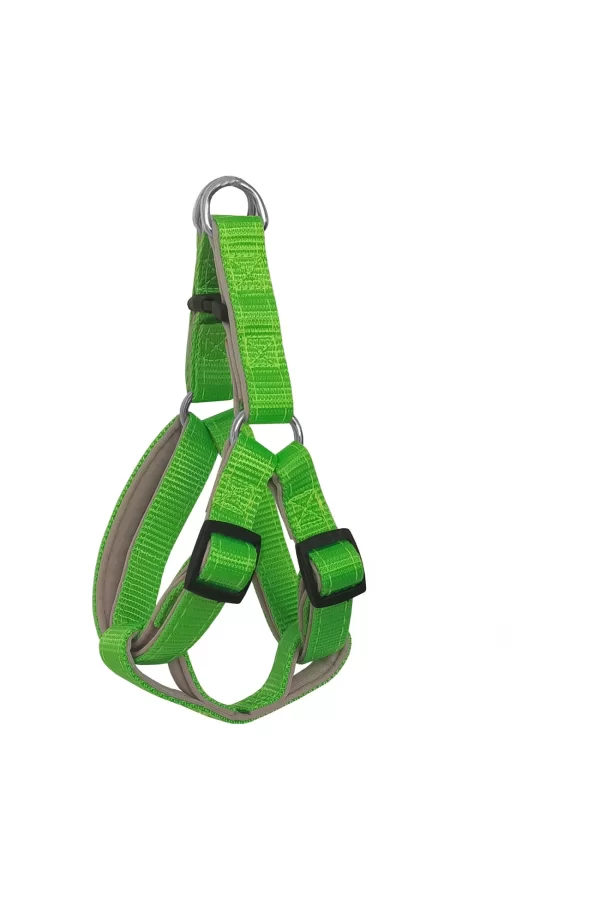 Gezdirme Kayışlı Dokuma Köpek Göğüs Tasma Seti 52*73-110 cm Neon Yeşil