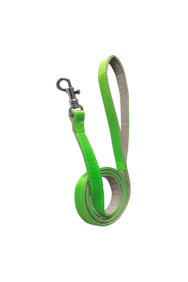 Gezdirme Kayışlı Dokuma Köpek Göğüs Tasma Seti 52*73-110 cm Neon Yeşil