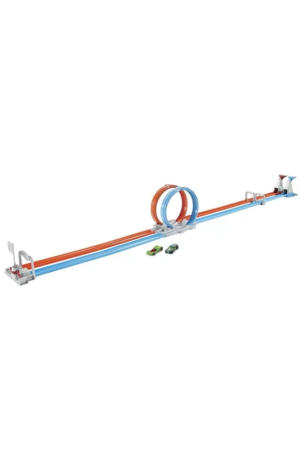 Gfh85 Hot Wheels Çift Çemberde Depar Pist Seti