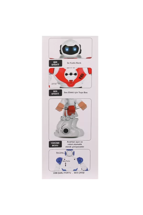 Gge-606-29 Kumandalı Işıklı Dansçı İnteraktif Robot -vardem Oyuncak