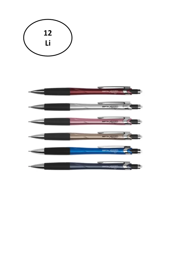 Gıpta Versatil Uçlu Kalem Aristo 0.7 mm Gül Pembe 12li
