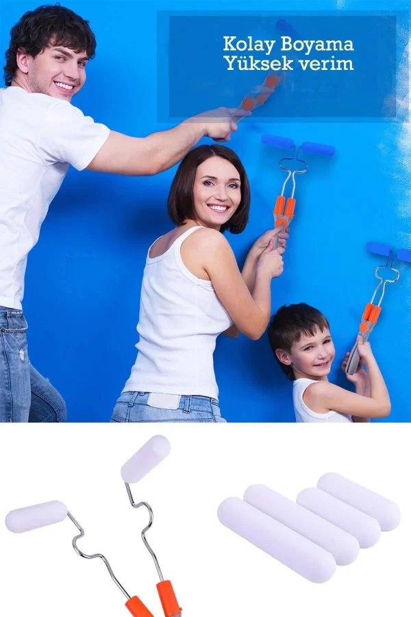 Glide Köşe Ve Düz Zeminde Kullanılabilir Damlatmaz Boya Rulosu