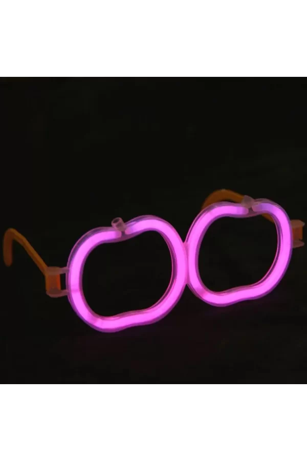 Glow  Elma Gözlük - Glow Partisi Gözlüğü - Glow Stick Gözlük 12 Adet