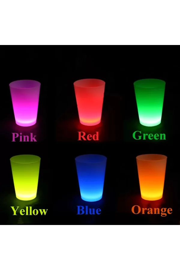 Glow Partisi Bardakları 6 Renk 6 Adet