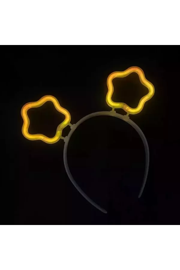 Glow Stick Karanlıkta Yanan Fosforlu Yıldız Taç 12 Adet