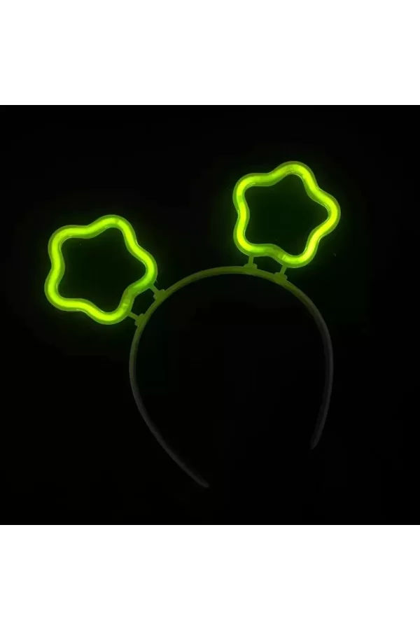 Glow Stick Karanlıkta Yanan Fosforlu Yıldız Taç 12 Adet
