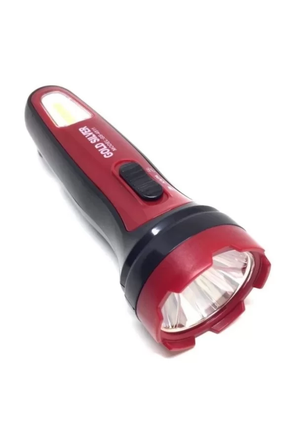 Gold Sılver Gs-4511 1 Watt+1 Watt Cob Ledli Şarjlı El Feneri